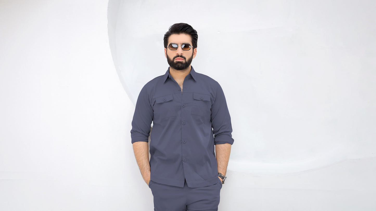 Opulent Grey - Premium Safari Suit