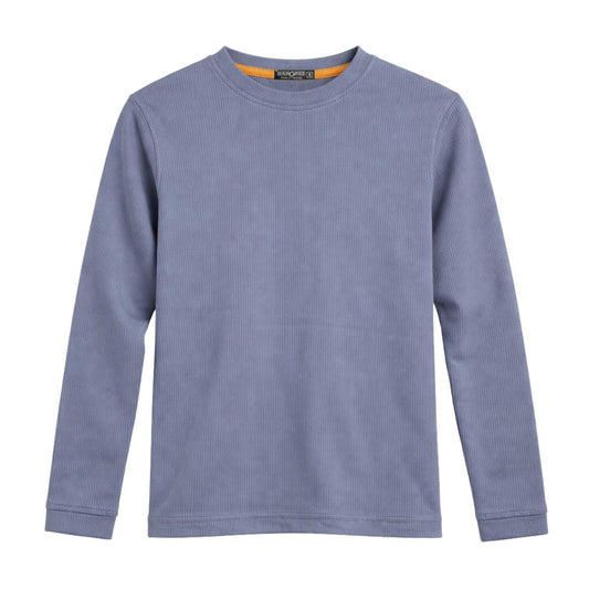 HG Rib Knitted Winter Full Sleeves Inner Shirt for Men & Women – Blueish Gray