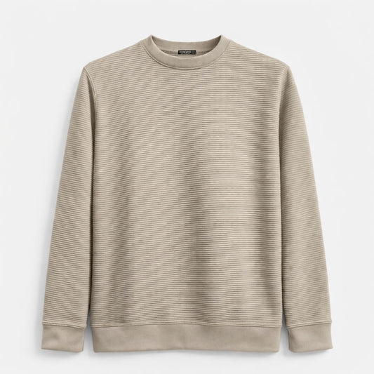 HG Men's Premium Polyestre Fleece Pattern Sweat Shirt - Silk