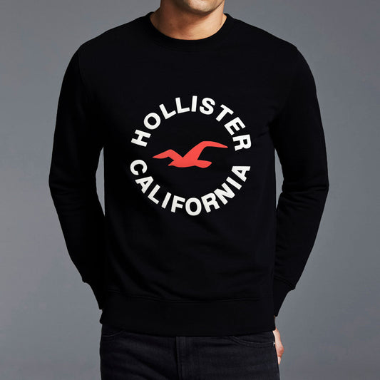 Black Fashion Fleece Sweat Shirt