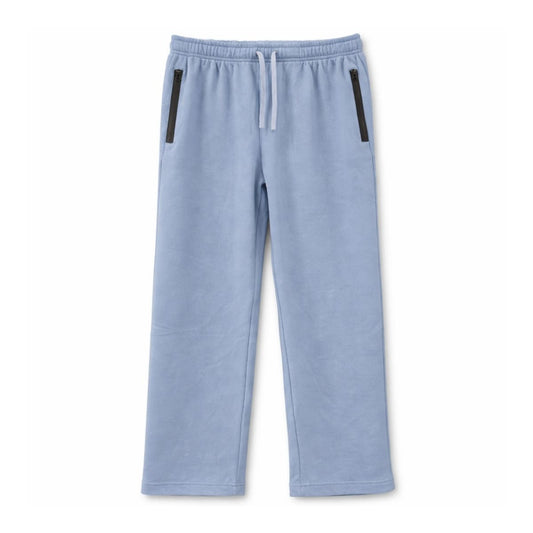 HG Classic Terry Loose Fit Trousers with Zipper Pockets - Rock Blue