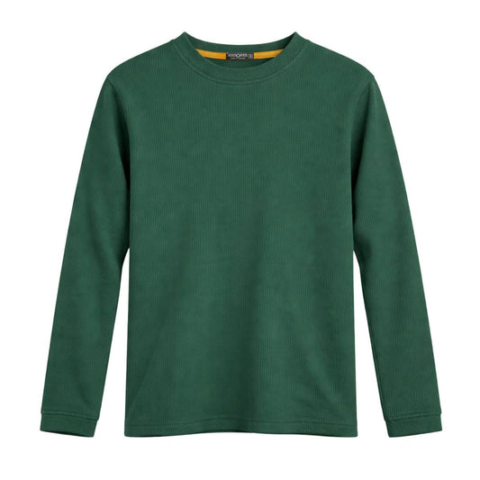 HG Rib Knitted Winter Full Sleeves Inner Shirt for Men & Women – Mineral Green