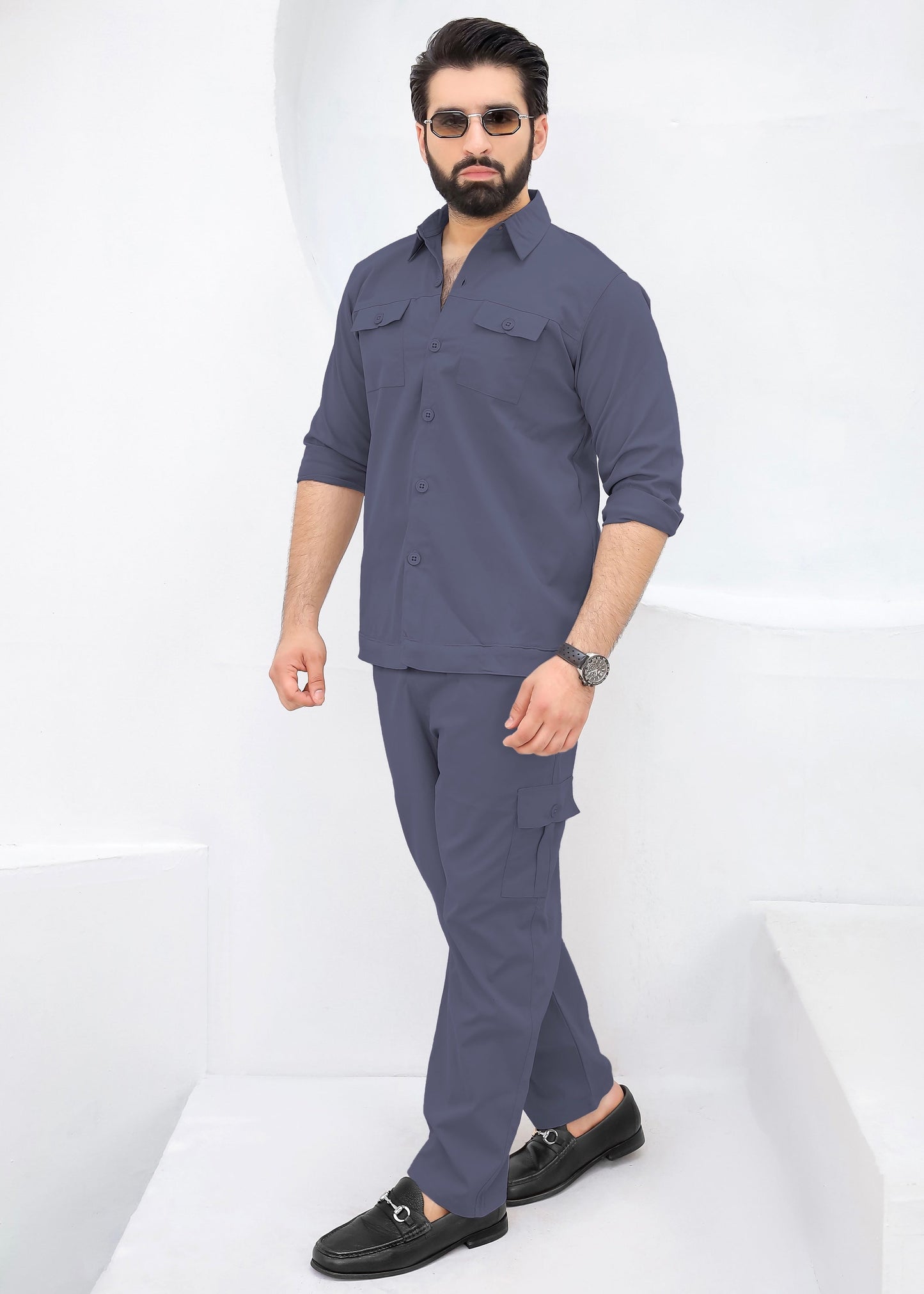 Opulent Grey - Premium Safari Suit