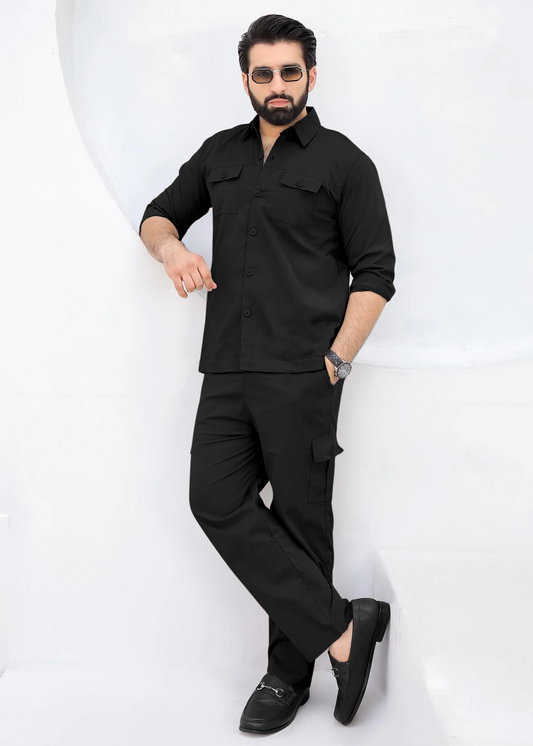 Matte Black - Premium Safari Suit