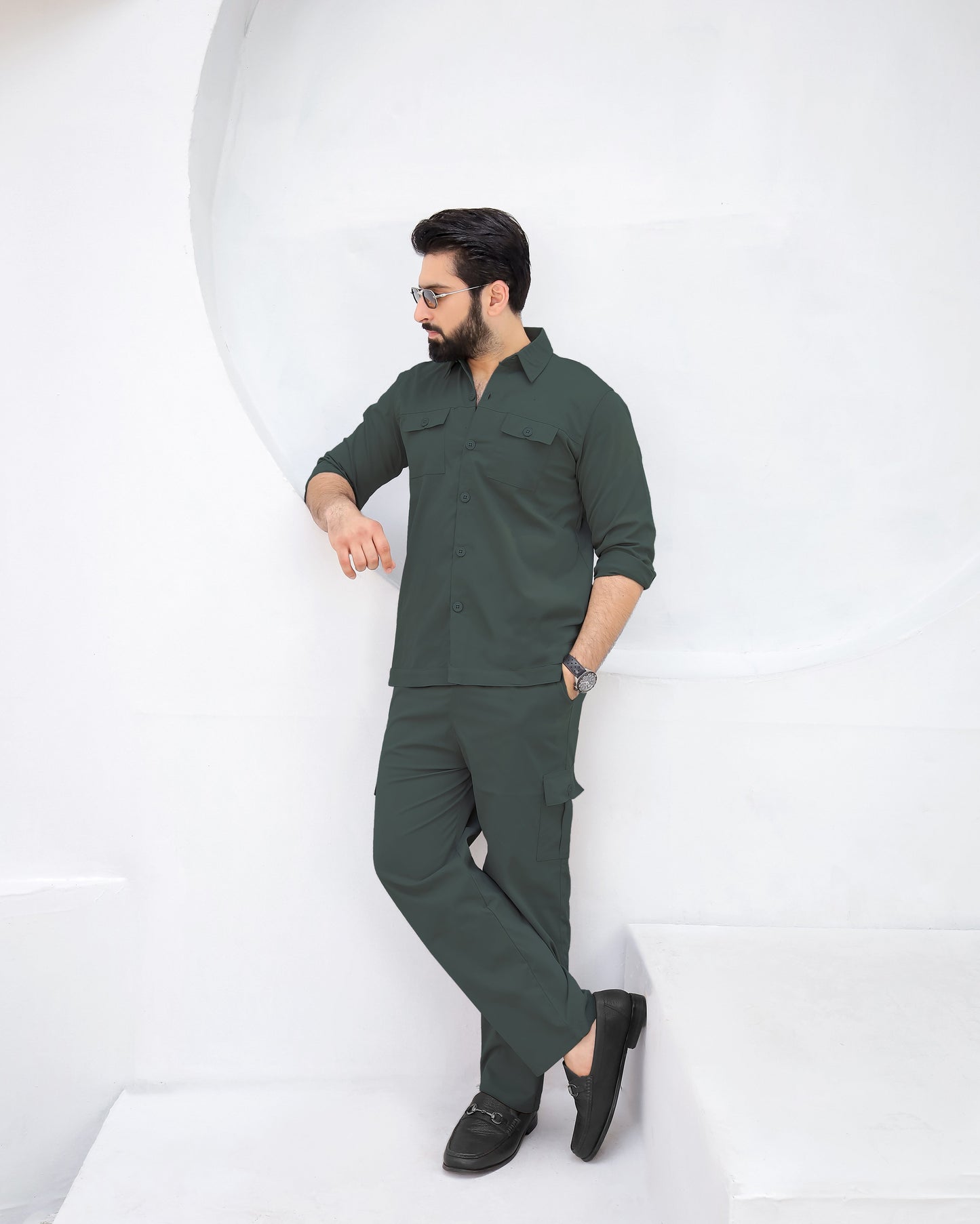 Pine Green - Premium Safari Suit