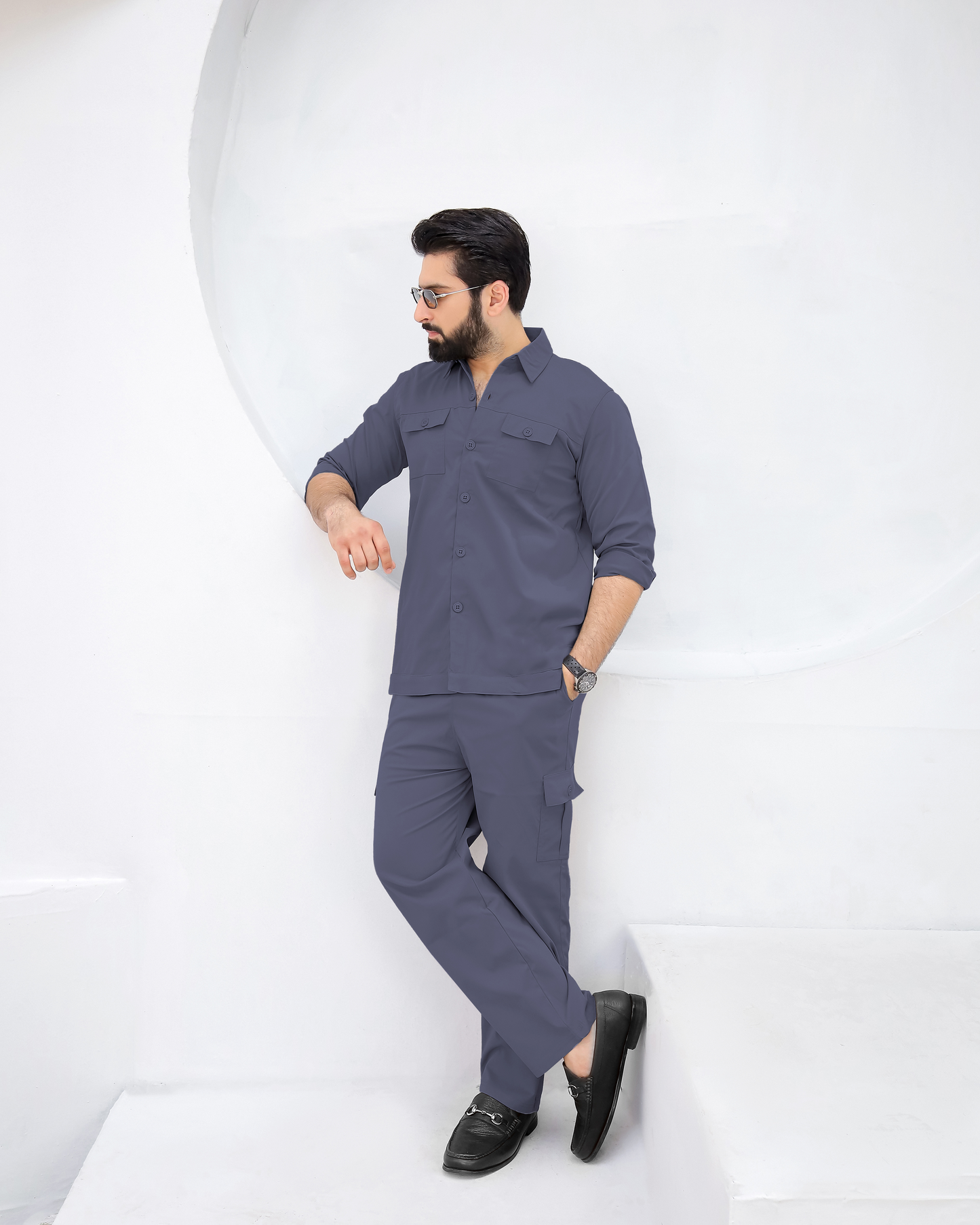 Opulent Grey - Premium Safari Suit