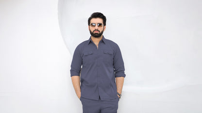 Opulent Grey - Premium Safari Suit