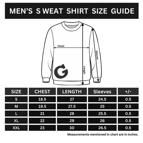 All Over Graphic Printed Sweat Shirt - Off White
